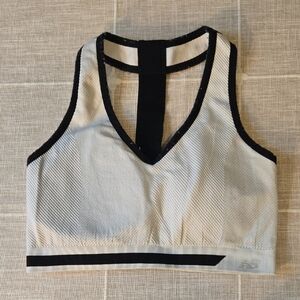 Stylish Black and White Sports Bra